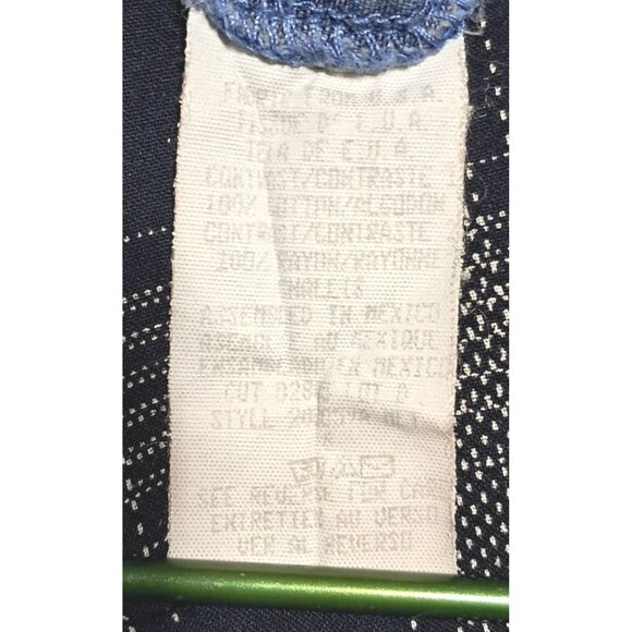 Vintage Carole Little Sport 6 Petite Denim Plaid Maxi Dress Modest Jumper Floral - Picture 8 of 10